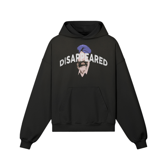 DISAPPEARED BLACK HOODIE