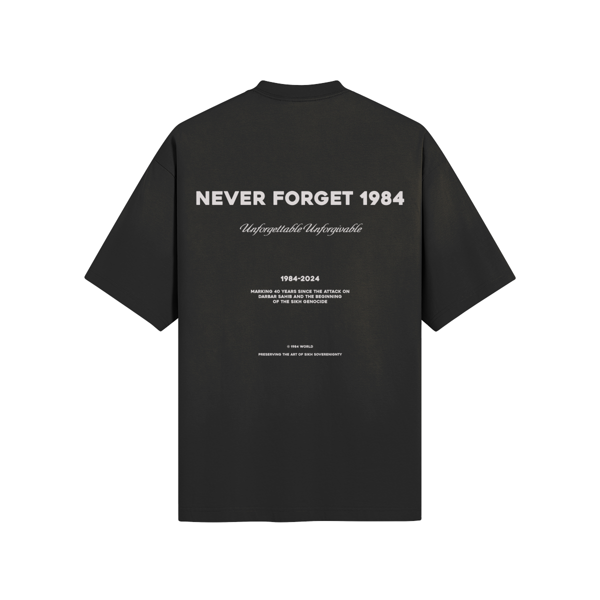 NEVER FORGET 1984 ESSENTIAL T-SHIRT